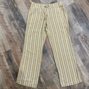 NWT Per Se Striped Linen Blend Pants
